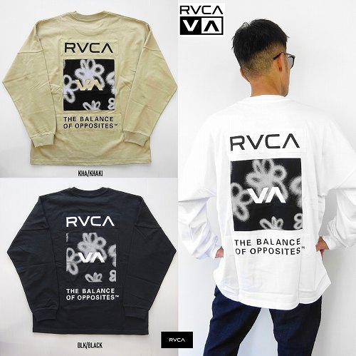 ルーカ RVCA 長袖ティーシャツ ルーズシルエット 落っこちる肩肉 ルーカ HI SPEED FLORAL L/S Tee/BD042-065/メンズ・レディース