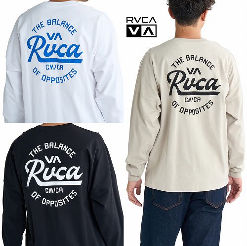 ルーカ 長袖Tシャツ ワイドシルエット RVCA SCLIPT SEALD L/S Tee/BF041152 ユニセックス｜C C COMPANY