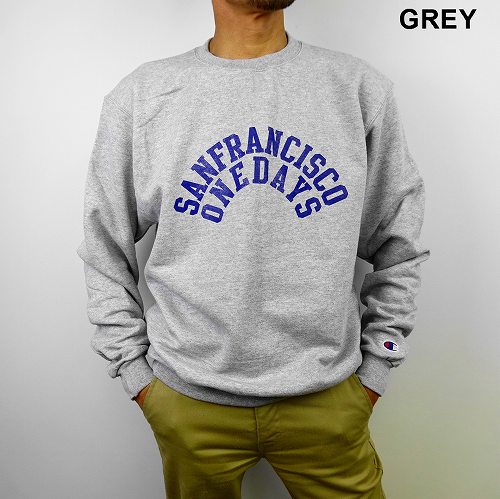 楽天市場 チャンピオン オリジナルプリント Sanfrancisco Onedays クルーネック スウェット トレーナー サンフランシスコ 裏起毛 Champion ｍ ｌ C C Company