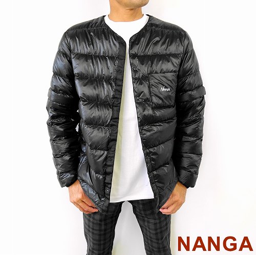 楽天市場 ナンガ ダウンジャケット インナーダウンカーディガン デタッチャブルスリーブ Nanga Inner Down Cardigan Detachable Sleeve N1idbkg2 M ｌ Xl Black C C Company