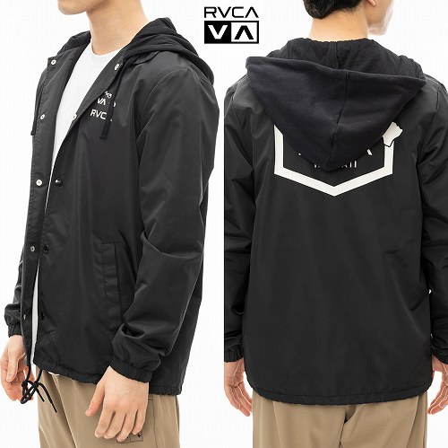 ルーカ コーチジャケット ウィンドブレーカー フードジャケット RVCA ISLAND HEX COACHES JACKET BE042766|C C COMPANY