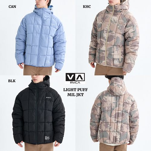 ルーカ メンズ 中綿 上衣 RVCA LIGHT PUFF MIL JKT BF042751