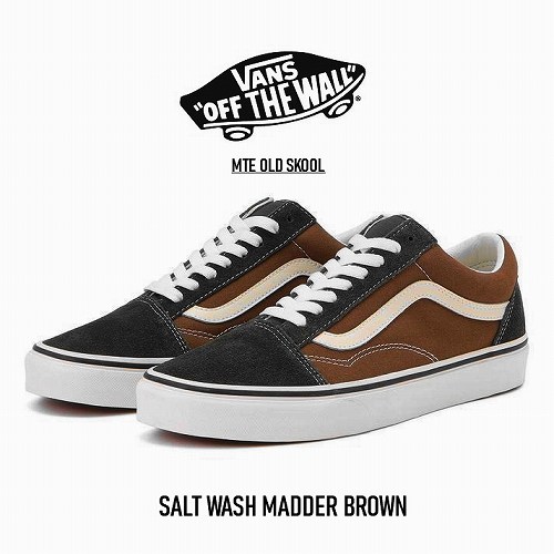 VANS★MTE OLD SKOOL★兼用★SALT WASH MADDER BROWN New Vans Salt Wash MTE Slip-on Reissue 98 Shoes - Madder