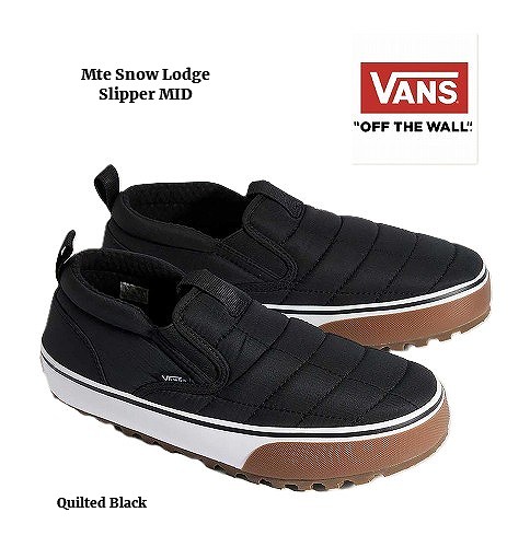 バンズ スノーロッジ 掏摸基準打数 ミッド キルティング /VANS  MTE  SNOW LODGE SLIPPER MID VN000D2ABLA/23珊~30珊