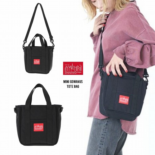 マンハッタン ポーテージ ミニ トートバッグ/Manhattan Mini Gowanus Tote Bag MP7314 バッグ-ショルダーバッグ・メッセンジャーバッグ