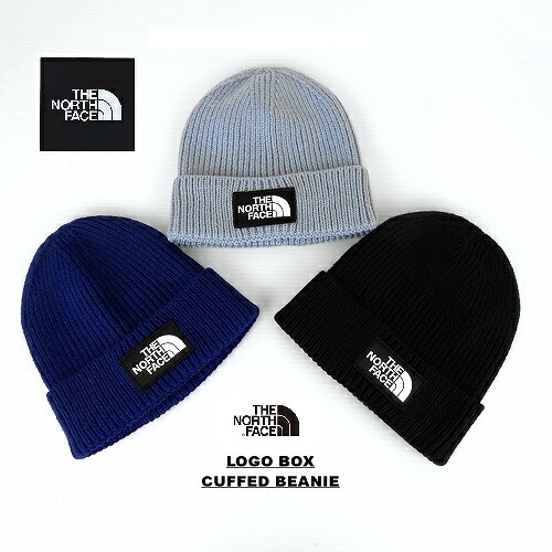 ザ ノースフェイス ビーニー ニット帽/The North Face TNF LOGO BOX CUFFED BEANIE NF0A3FJX/ユニセックス ネコポス発送OK!