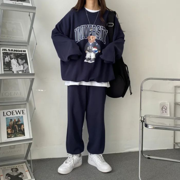 【新品未使用】Kolwin ホワイト 白紺色のスウェットセット 完全受注生産】青島心×KANGOL REWARD コラボ企画！スウェットパンツ