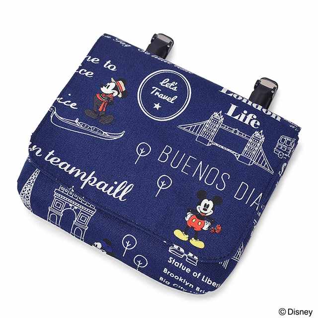 ディズニー 移動ポケット Let S Mickey Mouse Travel ウエストポーチ クリップポーチ ティッシュ ハンカチ ポケットポーチ ミッキーマウス ラージタイプ 付けポケット 子供 子供用 憧れ 付けポケット