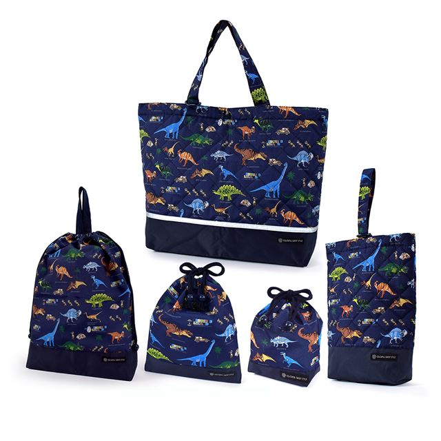 恐竜柄【入園入学グッズ★オーダー受付中】体操着袋/手提げ/靴入れ/給食袋/巾着袋 j4582409025694_1.jpg