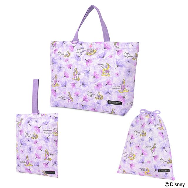 【最大35％OFFクーポン】【入園入学応援価格】Disney 入園入学シリーズ マチ付きバッグ 巾着 3点セット Rapunzel ラプンツェル 塔の上のラプンツェル ディズニー 入園セット 入学セット 入園グッズ レッスンバッグ シューズケース 体操服袋 入園入学祝い 進学祝い 小学校