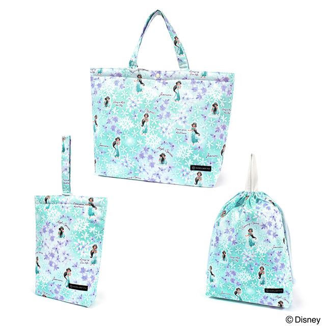 【最大35％OFFクーポン】Disney 入園入学シリーズ マチ付きバッグ 巾着 3点セット Jasmine ジャスミン アラジン ディズニー 入園セット 入学セット 入園グッズ レッスンバッグ シューズケース 体操服袋 入園入学祝い 進学祝い 小学校