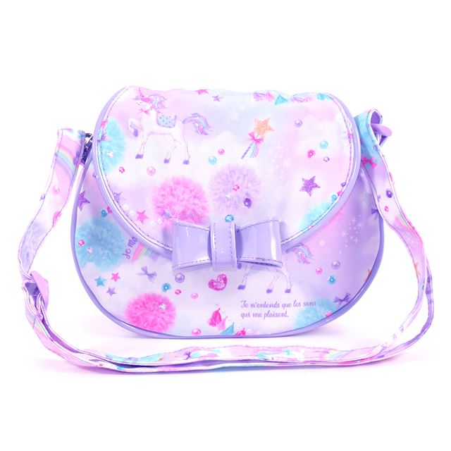 【週末限定 10％OFF】ポシェット 撥水 軽量 ユニコーンファンタジー ポーチ サコッシュ コンパクト ミニ バッグ 斜めがけ 肩掛け ショルダー 軽量 軽い 小さい 小さめ 小物入れ かわいい 可愛い 横長 女の子 子供 子供用 キッズ 小学生 小学校画像