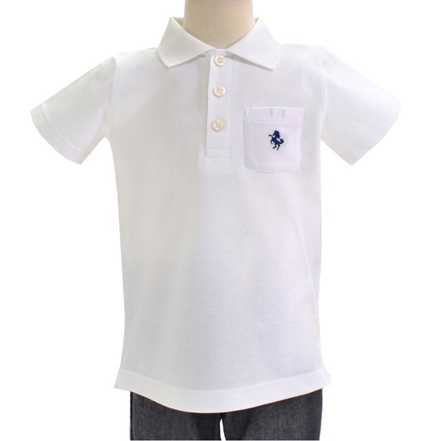 楽天市場 ポロシャツ 半袖 ホワイト スター 刺繍入り 子供用スクールポロシャツ 子供 白 ポロシャツ 綿100 コットン 名札 通学 キッズ 小学生 Colorful Candy Style
