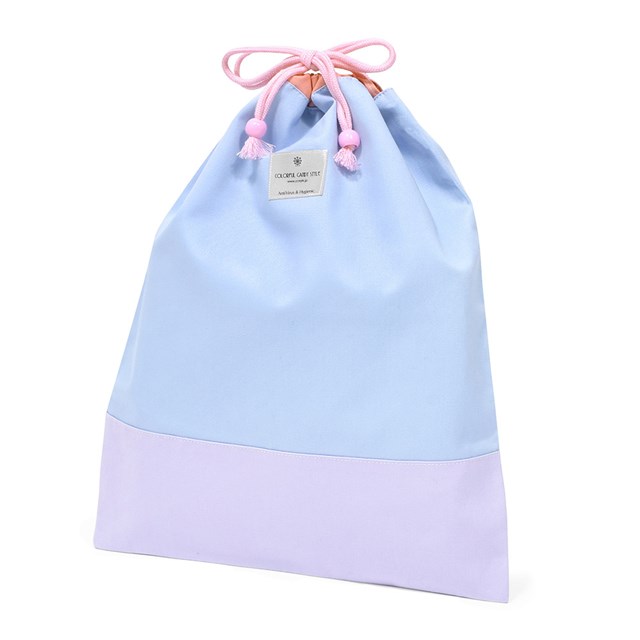 594円 100 本物保証 抗ウイルス 抗菌 巾着 大 体操服袋 抗菌裏地付 ラベンダー ライトブルー 体操服入れ ナップサック 体操着入れ 体操着袋 巾着袋 お着替え袋 小学生 幼稚園 保育園