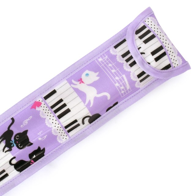 楽天市場 リコーダーケース ピアノの上で踊る黒猫ワルツ ラベンダー 子供用 定規ケース ランドセル リコーダー ケース かわいい 30cm ものさし ケース ものさし入れ リコーダー袋 定規入れ 笛 ケース 定規 縦 笛 袋 Colorful Candy Style