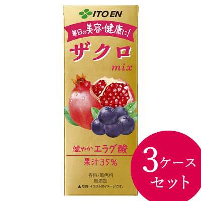 楽天市場】伊藤園 ザクロmix 200ml×24本 紙パック (送料無料 ※一