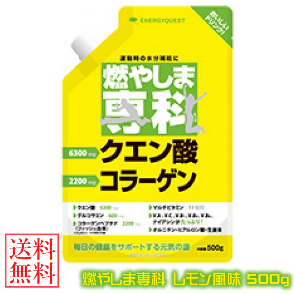 燃やしま専科 レモン風味 500g (送料無料 ※一部地域除く) ダイエット