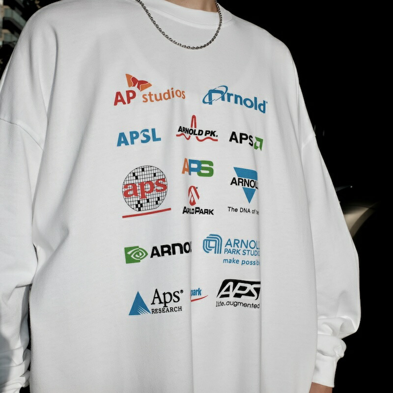 ARNOLD PARK STUDIOS / SEMICONDUCTOR MULTI LOGO LS T WHITE 24AW 貨物輸送無料