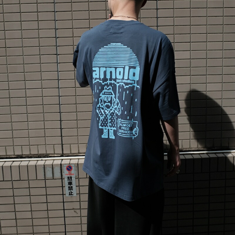ARNOLD PARK STUDIOS / RAIN MAN SHORT SLEEVE ANTIQUE NAVY 25SS 貨物輸送無料