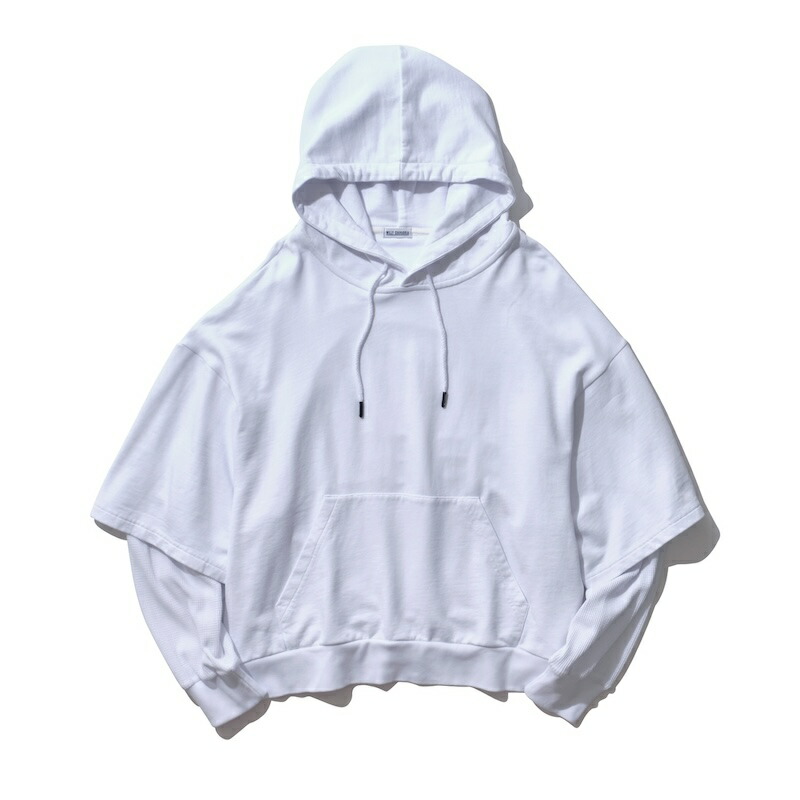 WILLY CHAVARRIA / LAYERED HOODIE WILLY WHITE 24SS 送料無料|CCTB
