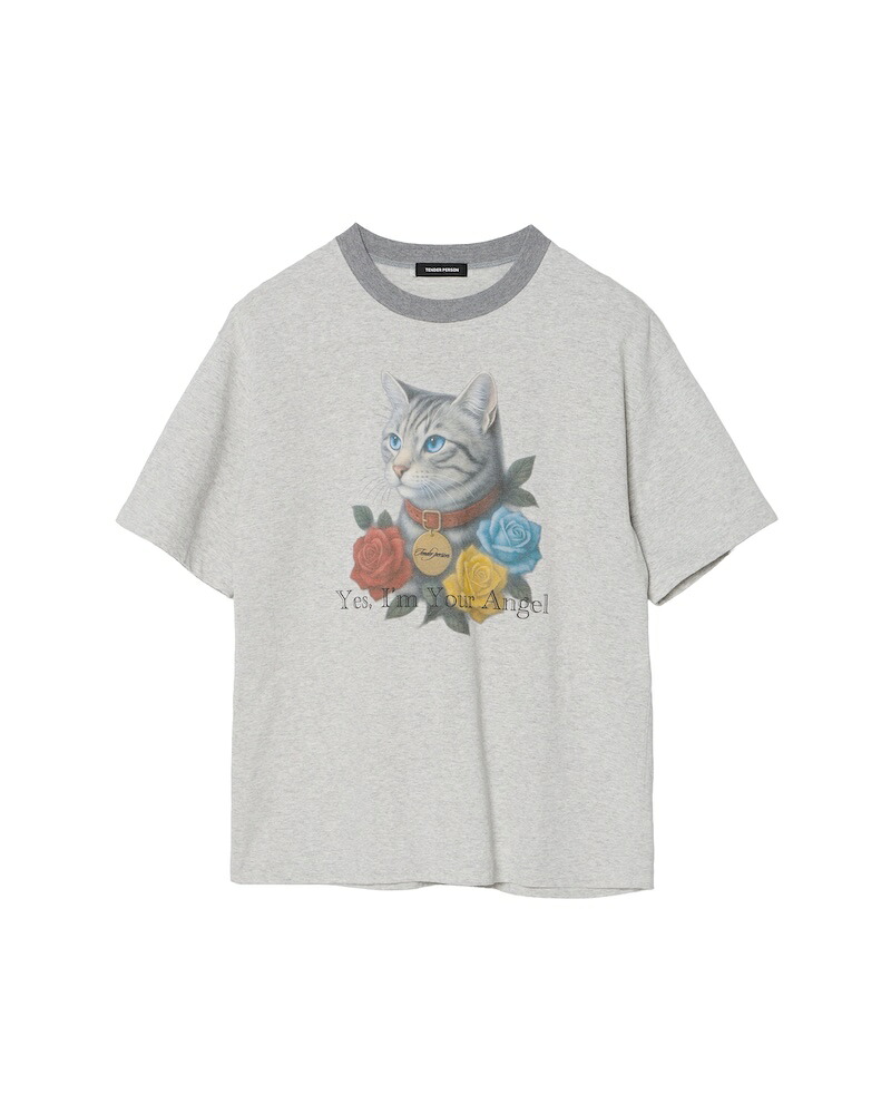 TENDER PERSON / AMERICAN SHORTHAIR TEE GREY 26SS