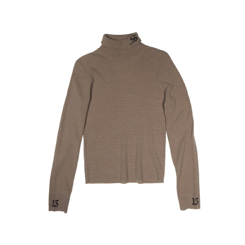 1313 SELAH / 1313 TURTLENECK RIB TAUPE 25AW 送料無料