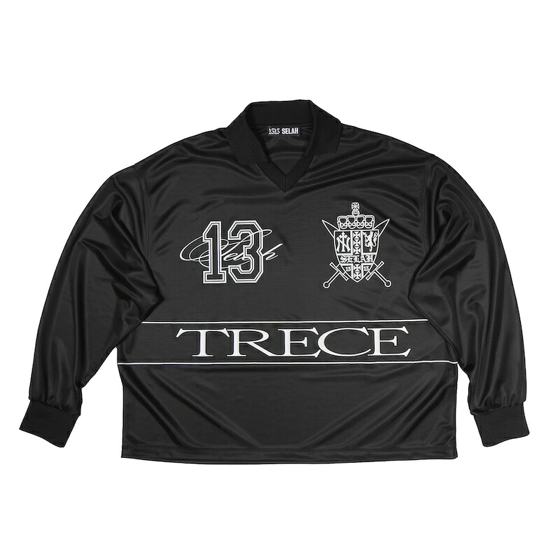 1313 SELAH / TRECE POLO LONGSLEEVE BLACK 25AW 送料無料|CCTB