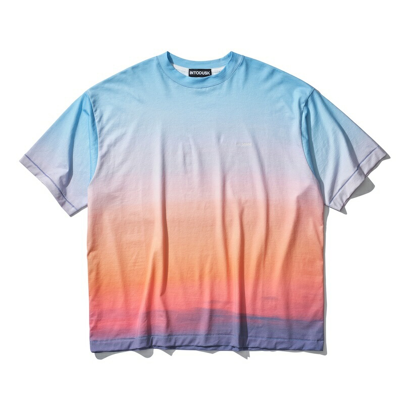 【倉庫在庫】INTODUSK / DUSK GRADATION SS TEE BLUE GRADATION 25SS 送料無料｜CCTB
