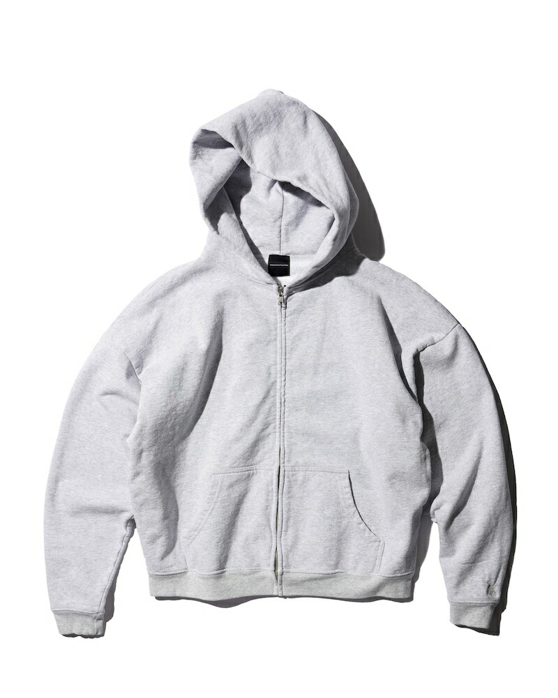 CCTB ORIGINAL / CROP ZIP HOODIE ASH GREY 26SS