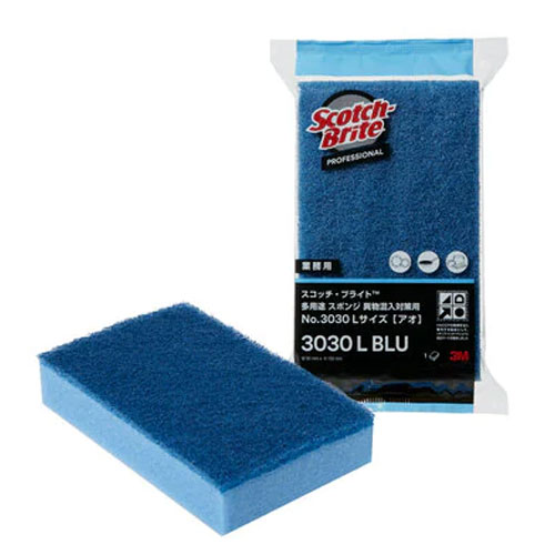 3M 多用途スポンジ 異物混入対策用 アオ 60個入 3030-L-BLU