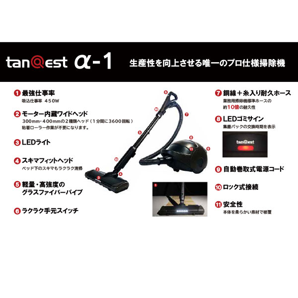 コーワ TanQest α-1 業務用 掃除機 クリーナー A-1 [単品配送] 生活