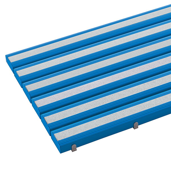 テラモト 抗菌すべり止め安全スノコ 青 お客様組立品 600×1200mm MR-098-343-3 [代引不可]
