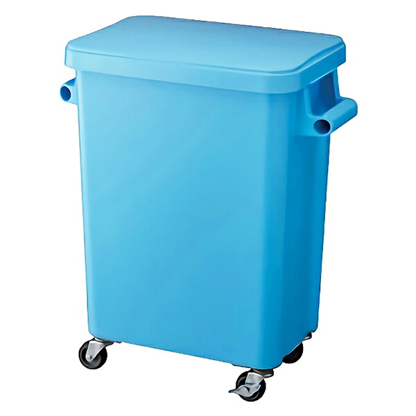 テラモト 厨房用キャスターペール 排水栓付 45L ブルー DS-260-645-3 [代引不可]｜快適バリューＳＨＯＰ