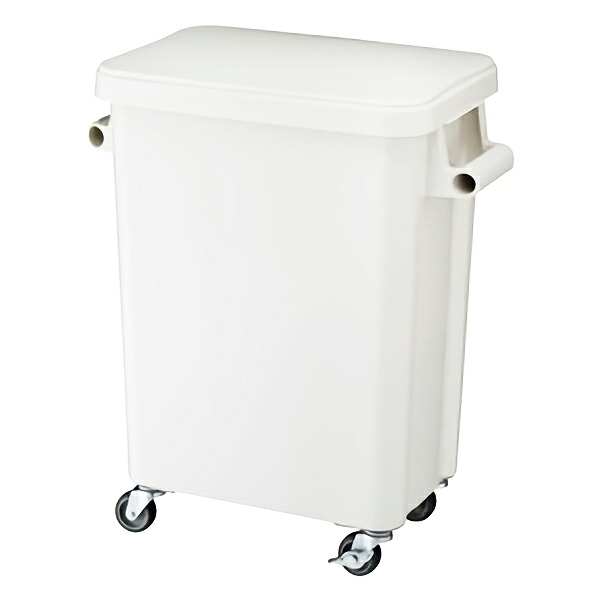 テラモト 厨房用キャスターペール 排水栓付 45L グレー DS-260-645-6 [代引不可]｜快適バリューＳＨＯＰ