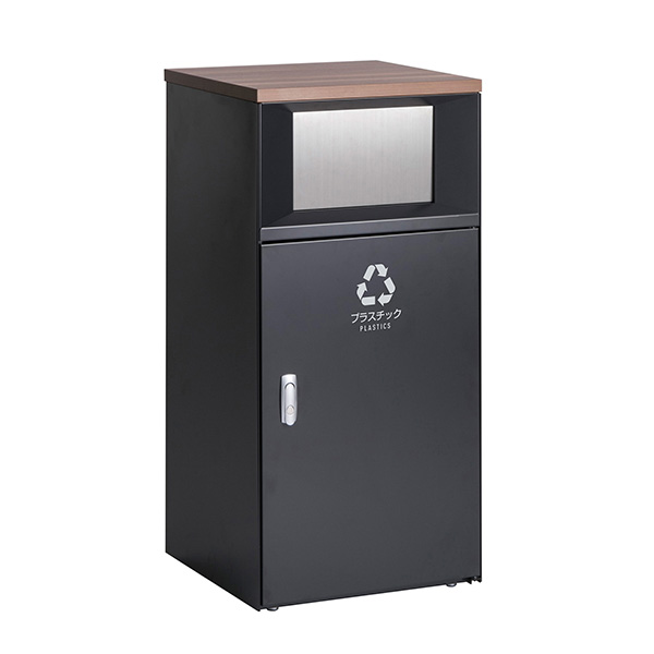 セール価格 テラモト トラッシュボックスFT プラスチック用 アーバングレー 67L ゴミ箱 屋内用 DS-189-515-8 [代引不可]