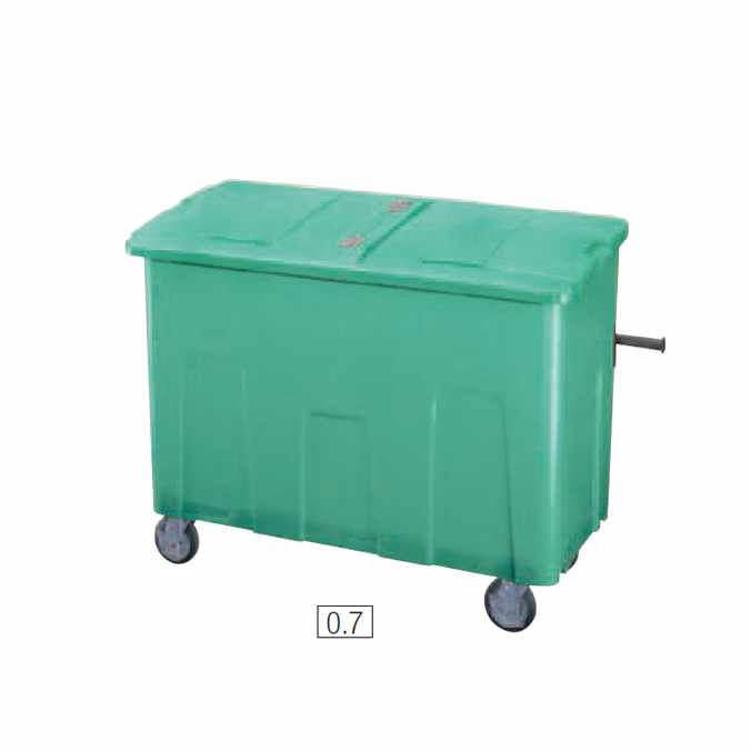 リサイクルカート アウトバー 700L(山崎産業 YD-142L-PC) (ゴミ収集庫 ゴミ箱 ダストボックス ゴミ集積場 マンション 激安)【代引決済不可】｜業務用品SHOP Clean Depot