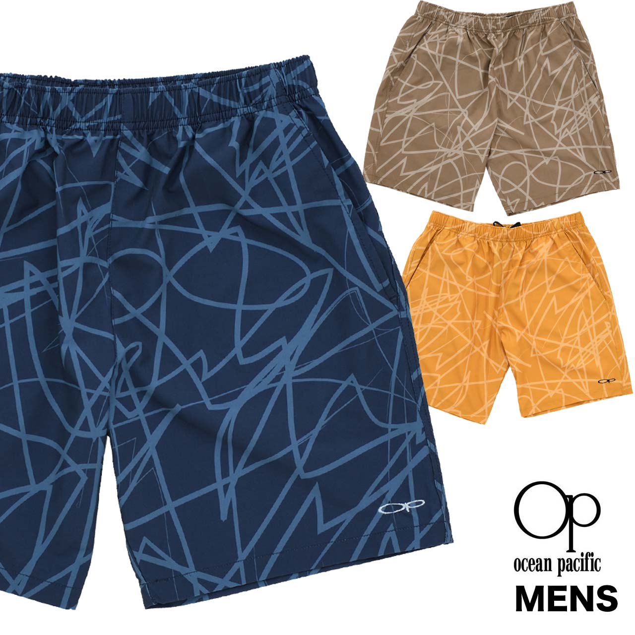 ocean pacific 軽量ストレッチハーフパンツ 水陸兼用 街パン メンズ サーフパンツ オーシャンパシフィック CDMストア
