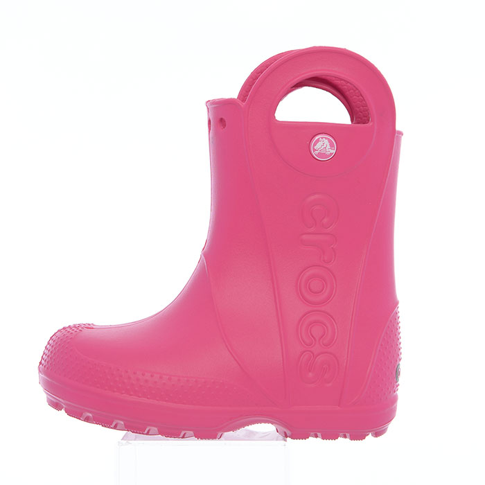 crocs pink rain boots