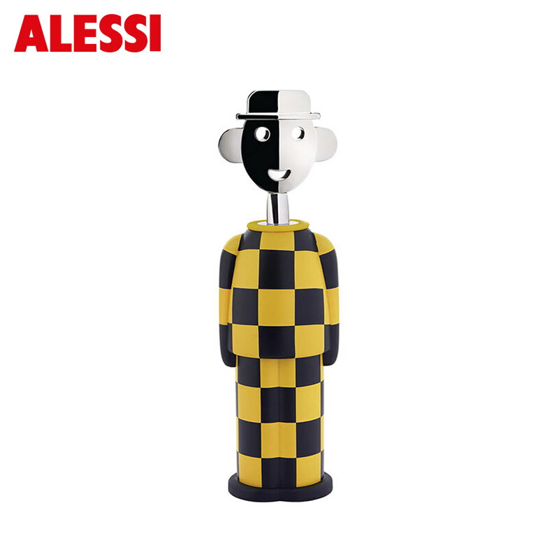 【制限事項ブランド名小論文付き添い人】 アレッシィ ワインオープナー アレッサンドロM 黄み 黄 黒 ALESSI Alessandro M. AM23A 34 Giallo e Nero キルクねじ釘 貨物輸送無料
