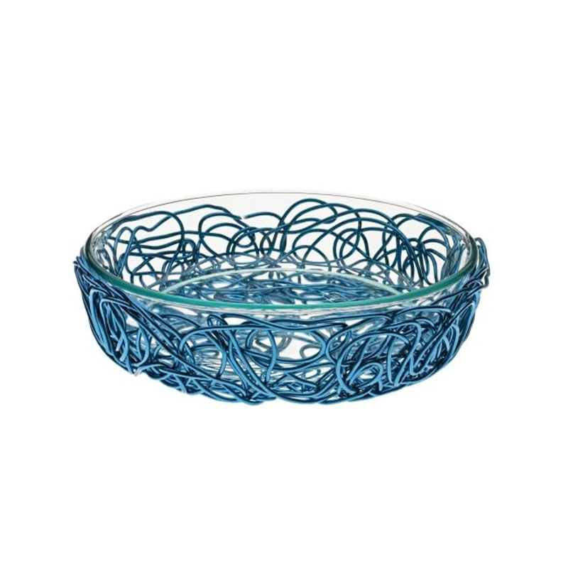 楽天市場】アレッシィ ヌーベン NUVEM ワイヤーバスケット ブルー