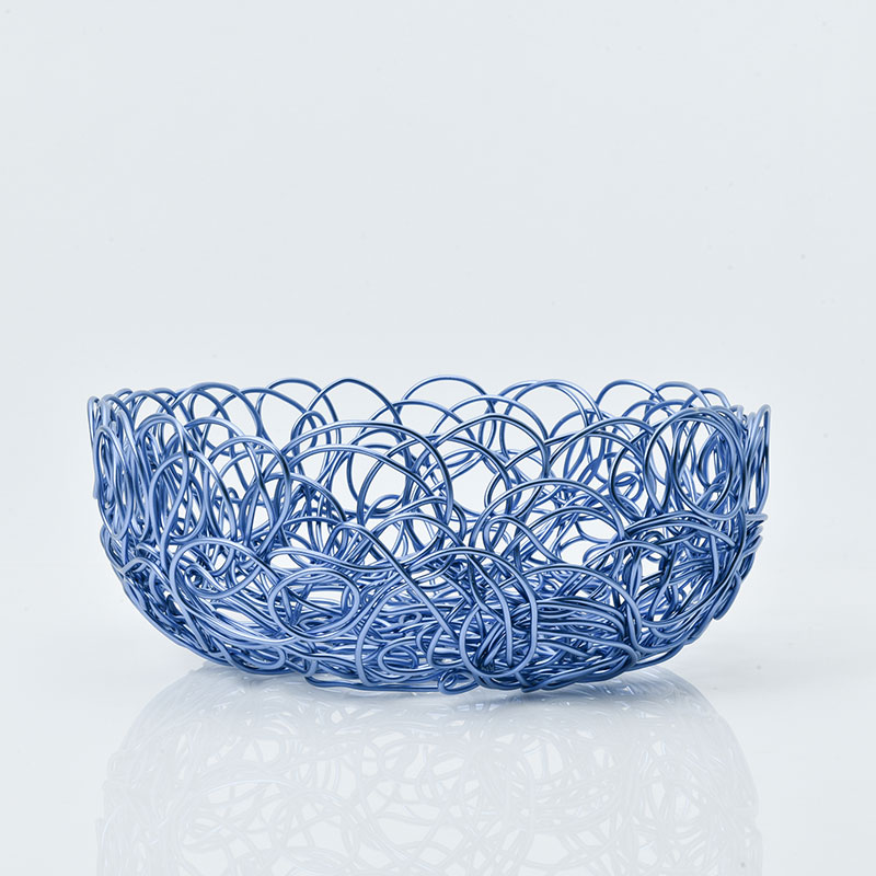 楽天市場】アレッシィ ヌーベン NUVEM ワイヤーバスケット ブルー