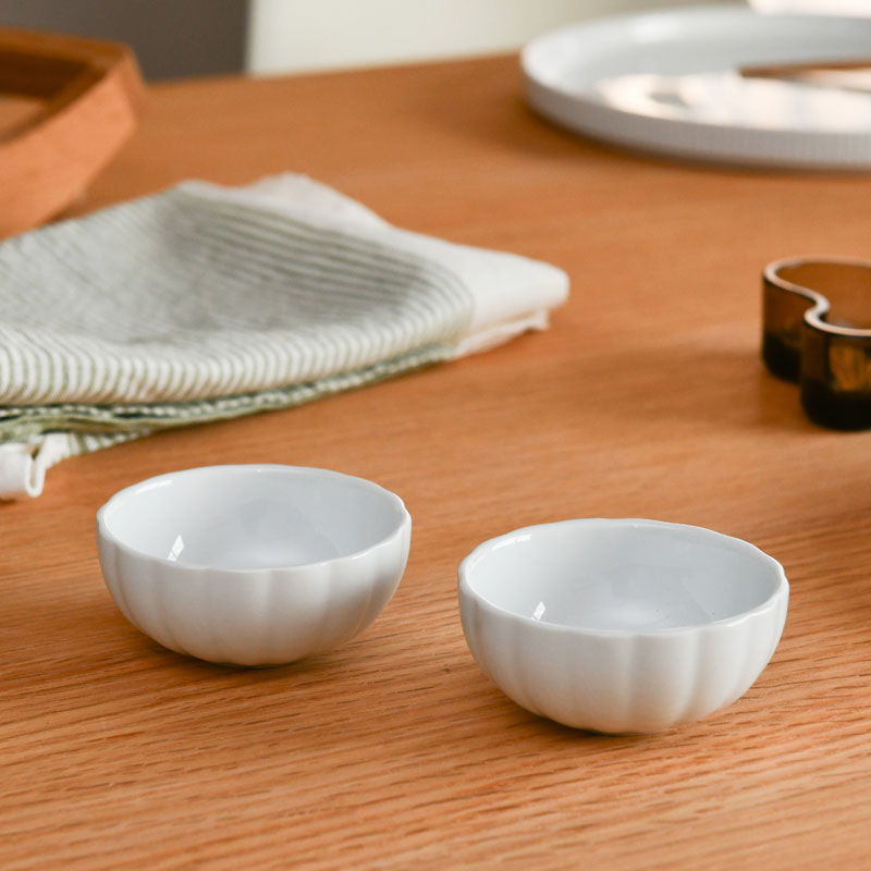 ジョージジェンセン ボウル Sサイズ 2個セット ベルナドッテ Georg Jensen BERNADOTTE ホワイト 白 おしゃれ 送料無料