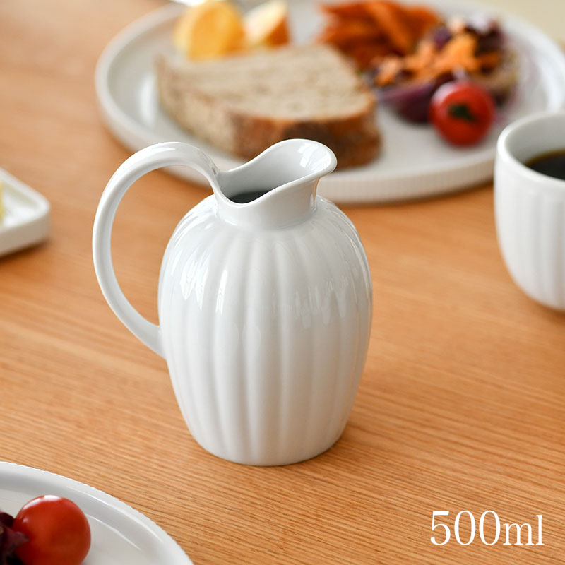 ジョージジェンセン クリーマージャグ 500ml ベルナドッテ Georg Jensen BERNADOTTE ポーセリン 白いこと 白 今めかしい 貨物輸送無料