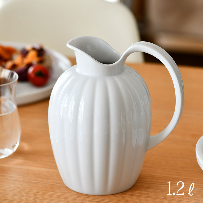ジョージジェンセン 水さし 1.2L ベルナドッテ Georg Jensen BERNADOTTE ポーセリン 白いこと 白 今めかしい 貨物輸送無料