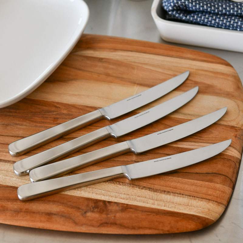 【セール30%OFF】 ジョージジェンセン ステーキナイフ 4本セット コペンハーゲン シルバー Georg Jensen COPENHAGEN ギフト プレゼント 送料無料 _ss02