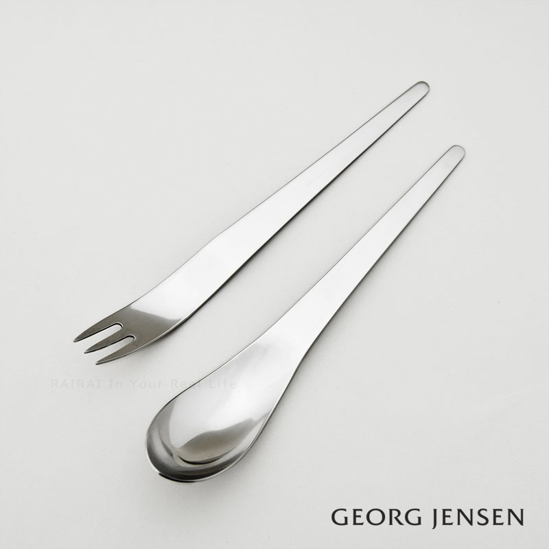 Matte Stainless Steel 18/8 by Grethe Meyer Georg Jensen Copenhagen Pastry Fork 