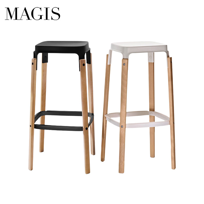 楽天市場】マジス スティールウッドスツール LOW 高さ68センチ ビーチ