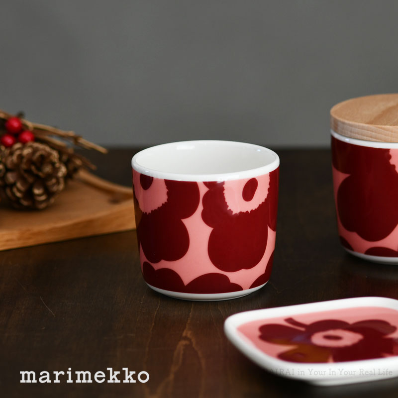 楽天市場】マリメッコ ラテマグ 200ml 1個 ウニッコ パウダー×ダークレッド marimekko UNIKKO コーヒーカップ マグ おしゃれ  人気 : RAIRAI（ライライ）