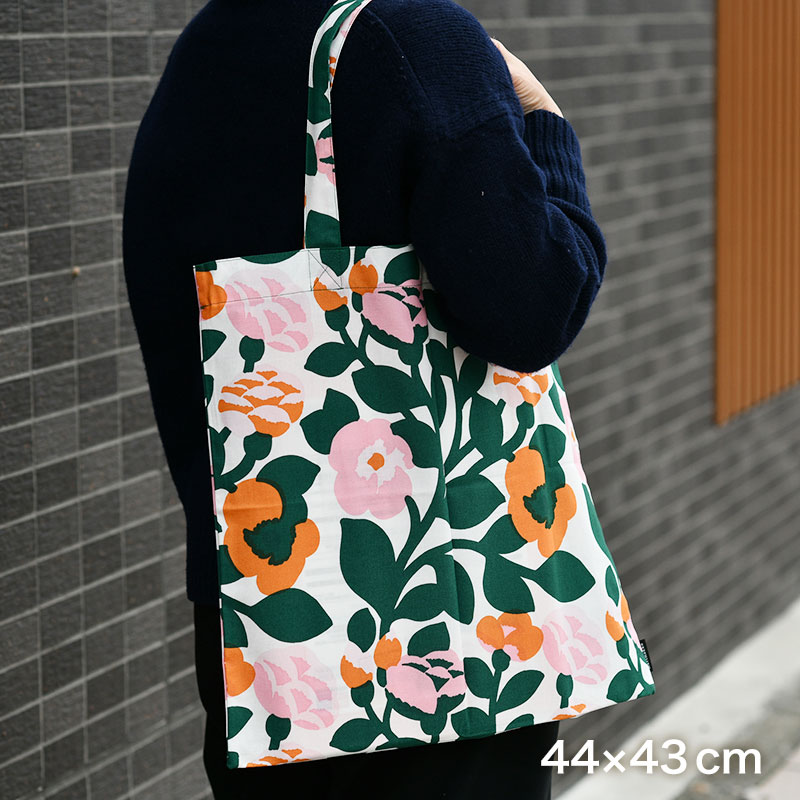 マリメッコ　ヴィヒキルース　トートバッグ　エコバッグ　Vihkiruusu 52249473374-01.jpg