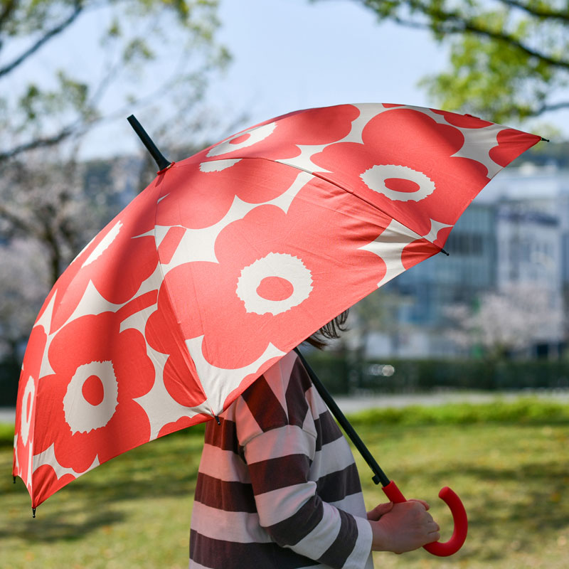 楽天市場】マリメッコ marimekko 傘 長傘 ピンク レディース